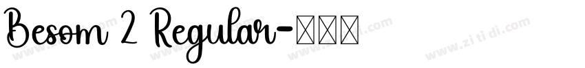 Besom 2 Regular字体转换